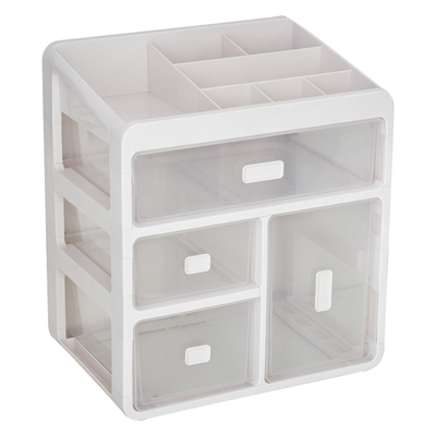 桌面收纳盒彩妆整理盒防尘置物架