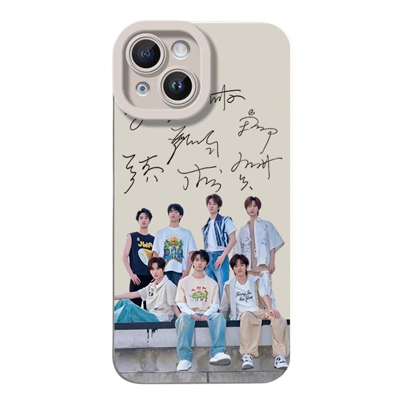 华为PURA90小众苹果17软iPhone15创意OPPORENO16透明13ProMax适用14PLUS瞳眼手机壳时代少年团合照红米K90MAX