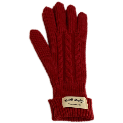 针织加厚手套保暖韩版女