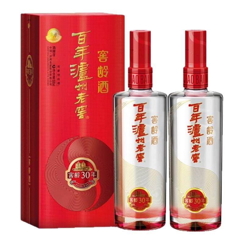 泸州老窖浓香型白酒 百年泸州老窖窖龄酒 窖龄30年38度500ml*2瓶