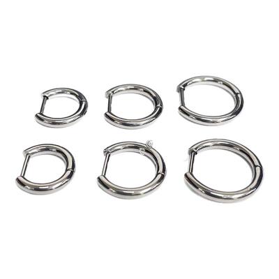 F136医用植入级钛合金耳圈D型直针素圈耳扣钛钢养耳洞耳骨耳环女