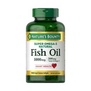 自然之宝无腥味深海鱼油1000mg软胶囊含omega3DHAepa中老年100粒