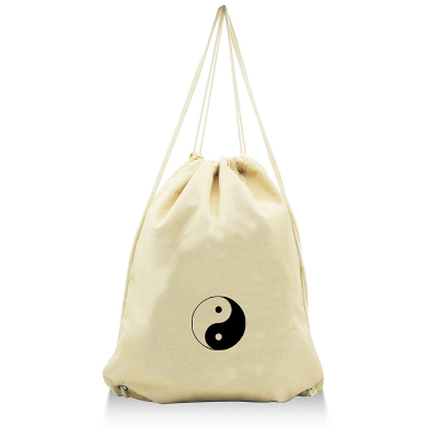 中国风原创布包抽绳太极道士国潮