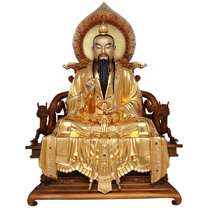 元始灵宝道德天尊三清像道家神像