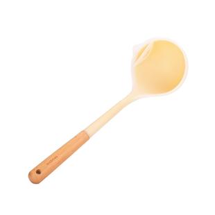 树可双色隔油汤勺漏勺漏油过滤油长柄硅胶分沥撇油厨房汤油分离勺