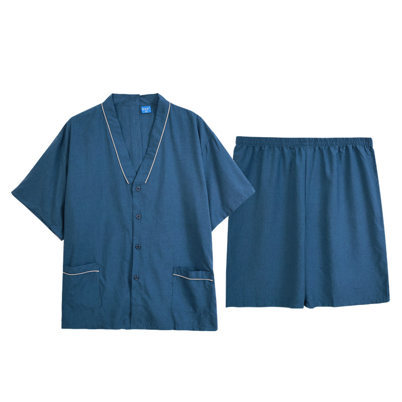 艾灸服纯棉女前后开衫中医理疗服专用后背开扣针灸拔罐汗蒸按摩服