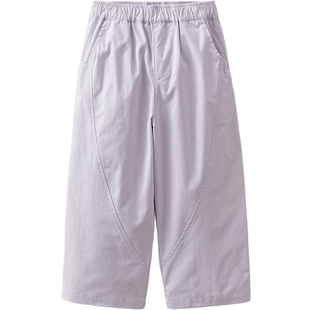 马克珍妮云柔匹马棉男女童百搭弯刀裤 儿童休闲裤春装裤子560136