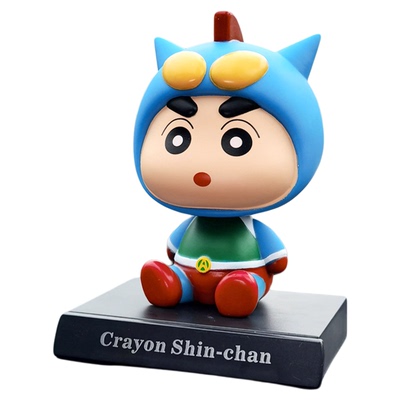 卡通创意蜡笔小新汽车摆件摇头公仔小车内饰用品装饰玩偶动漫周边