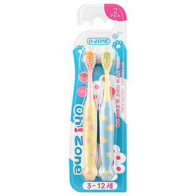 【2支装】萌趣猫爪儿童牙刷3到12岁软毛换牙期宝宝小孩口腔清洁