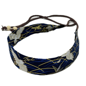 束男新款棉麻全新汉服头绳抹额仙鹤发带复古头巾发箍潮龙运动嘻哈