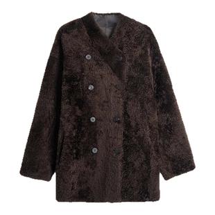 TOFOD 生巧 极简风Lacon拉贡泰迪大衣 中长款皮草外套皮毛一体