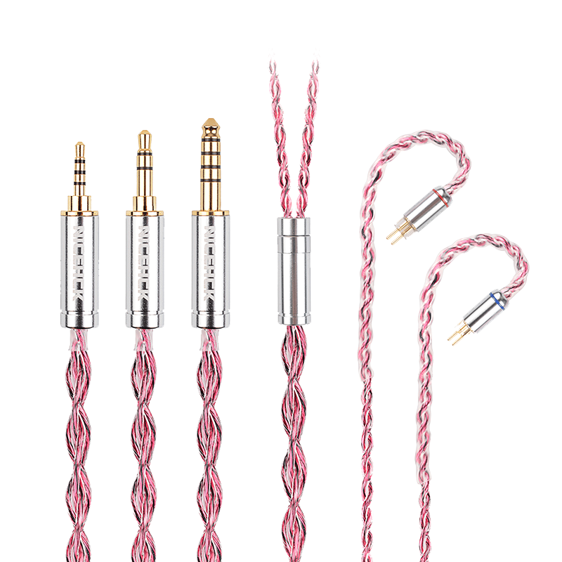 NICEHCK原道虹猫德国纯铜HiFi发烧可换线耳机0.78MMCX插针升级线