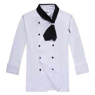 好先生孙红雷同款厨师工作服男长袖秋冬季酒店餐厅短袖女后厨房装