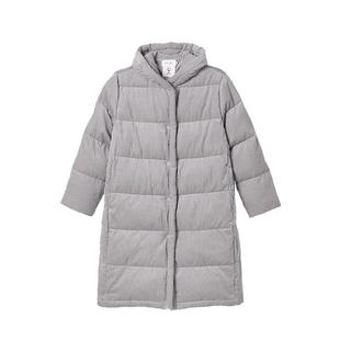klee klee秋冬女装高充绒环保棉灯芯绒连帽长羽绒服K0253DO02