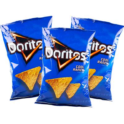 美国乐事多力多滋农场味玉米片*3零食薯片