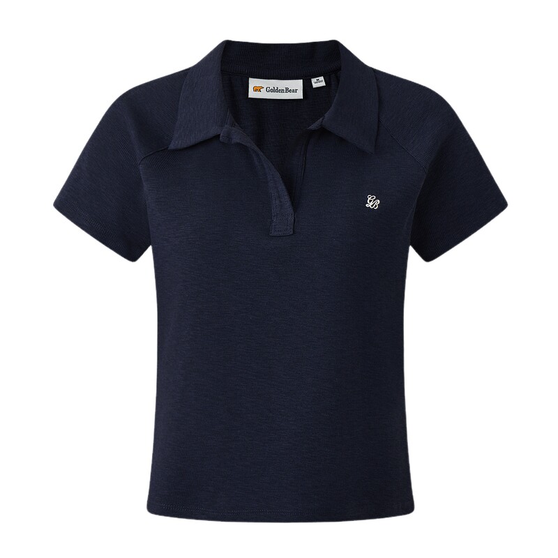 GOLDEN BEAR/金熊2026夏季新品女士休闲百搭基础短袖POLO衫