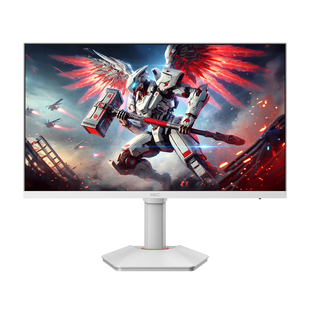 HKC显示屏27英寸2K320hz电竞台式电脑280屏幕白色显示器G27H4W