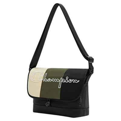 Champion冠军女大气风斜挎包休闲复古拼色大容量邮差包男官方正品