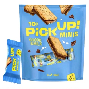 德国进口Bahlsen百乐顺牛奶巧克力夹心饼干PickUP进口儿童零食品