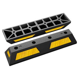 停车位地挡橡胶挡车器橡塑阻车器大汽车倒车防撞定位器实心限位器