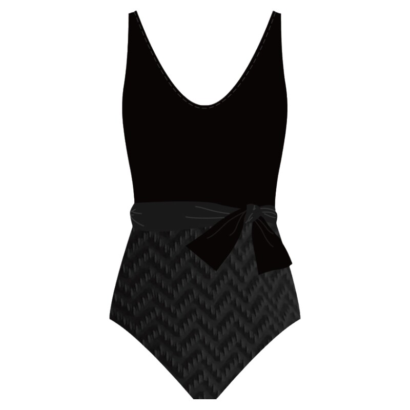 TOSWIM泳衣女连体泳装无袖三角遮肚显瘦时尚ins风格温泉海边度假