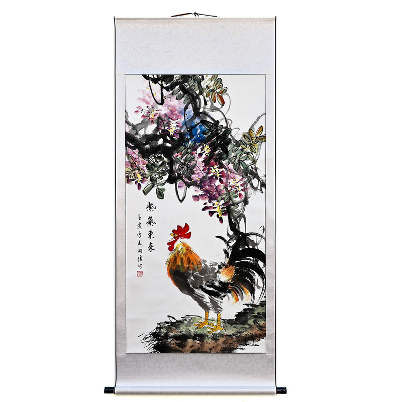 花开富贵牡丹画国画手绘真迹客厅风水装饰字画花鸟卧室挂画已装裱