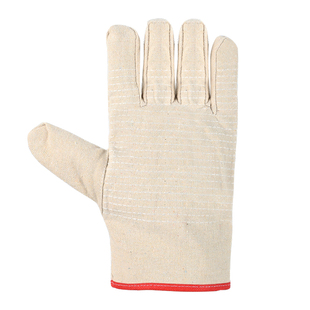 帆布手套劳保耐磨工作双层全衬加厚耐用机械工地焊工24线全衬防护