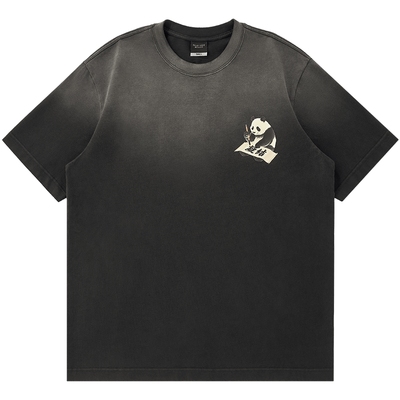 CLOT驷马难追脏洗印花短袖T恤