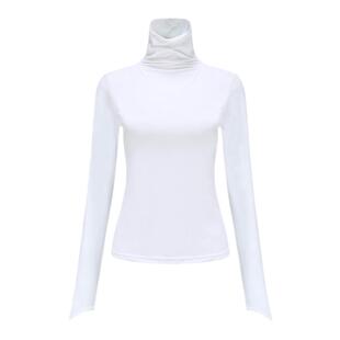 lrecnava 秋冬款高领防风瑜伽上衣女速干跑步健身显瘦运动长袖