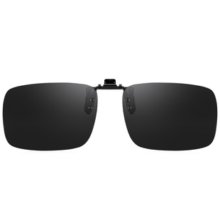 开车专用墨镜夹片男款钓鱼方框高清偏光防晒近视眼镜外配太阳镜夹