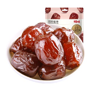 【下拉直达场域价】百草味阿胶蜜枣蜜饯无核金丝蜜枣去核椰枣红枣