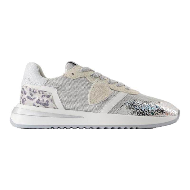 Philippe Model Tropez 2.1 低帮运动鞋 帆布 银色