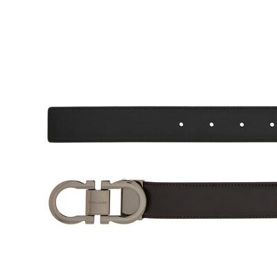 【24期免息】FERRAGAMO菲拉格慕男士双面可调式Gancini皮带3CM宽