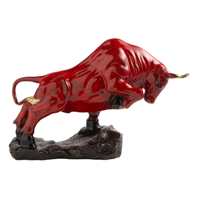 铜牛摆件生肖牛气冲天股市牛礼品