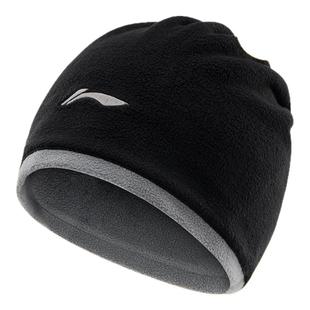 李宁帽子冬季男款骑行抓绒小帽护耳自行车头盔防风寒保暖围脖三用