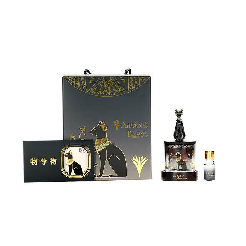 大英博物馆埃及猫晶石香氛氛围灯香薰礼盒新婚毕业送男女生日礼物