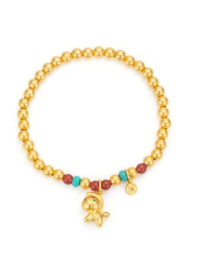 【好运马不停蹄】本命年手链马上有钱2026马年新中式沙金串珠手串