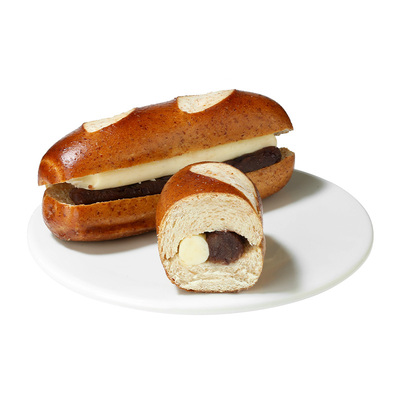 黄油红豆碱水墩墩全麦碱水棒面包