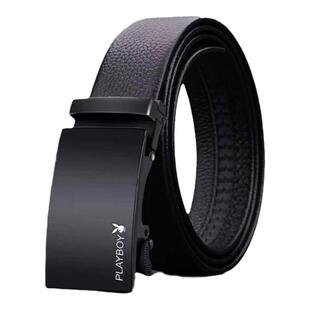 花花公子皮带男士真皮自动扣腰带休闲潮流青年韩版牛皮裤带年轻人