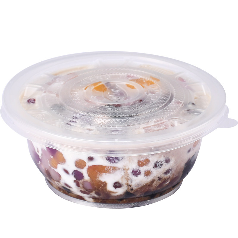 圆形冰粉糖水一次性碗食品级塑料