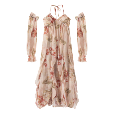 现货秒发！度假风旅游拍照连衣裙