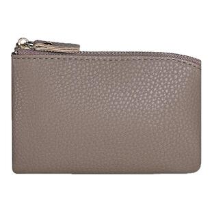 真皮零钱包小巧大容量百搭牛皮拉链卡包钥匙硬币简约学生轻薄女款