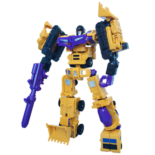 6-in-1 Transformable Robot Construction Vehicles Toy Set