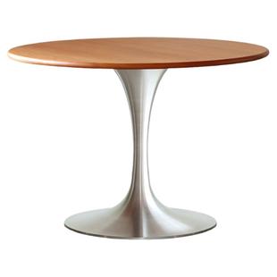 浮生记/实木餐桌圆桌家用复古樱桃木小户型圆形餐桌现代简约桌子