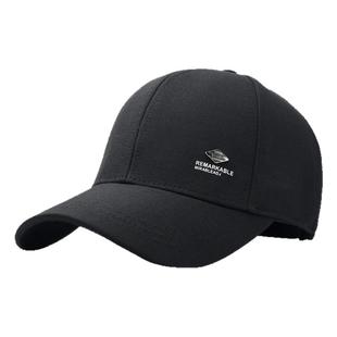 不褪色中老年帽子男春秋新款加大码鸭舌帽冬季大头围棒球帽显年轻