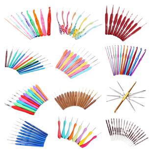 钩针工具套装手工编织毛线棒针环形针记号扣收纳包铝勾针diy材料