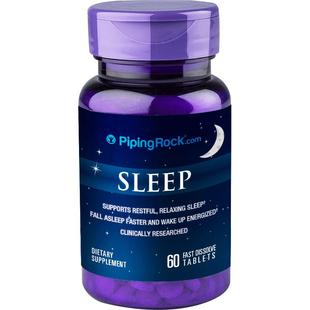 B朴诺 褪黑素10mg睡眠片退黑素 南非醉茄 安瓶助眠神器促进睡眠糖