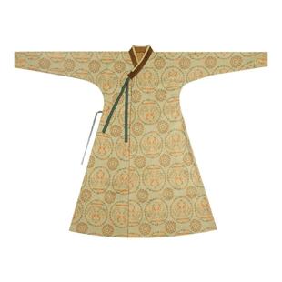 谜阿凰【北宋锦袍】原创花纹秋冬款男女同款麂皮绒印花长袍秋冬厚