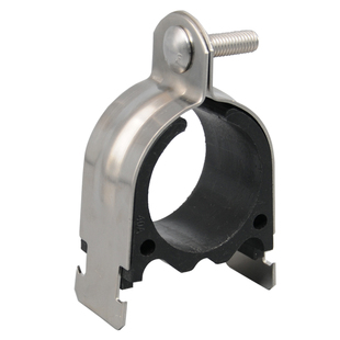 304不锈钢p型管卡P型管夹不锈钢c型钢管夹卡扣管箍抱箍p型卡管束