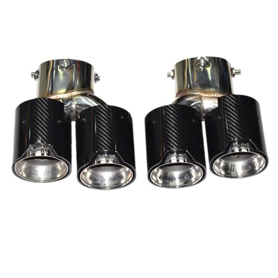 宝马3系免切割四出碳纤尾喉